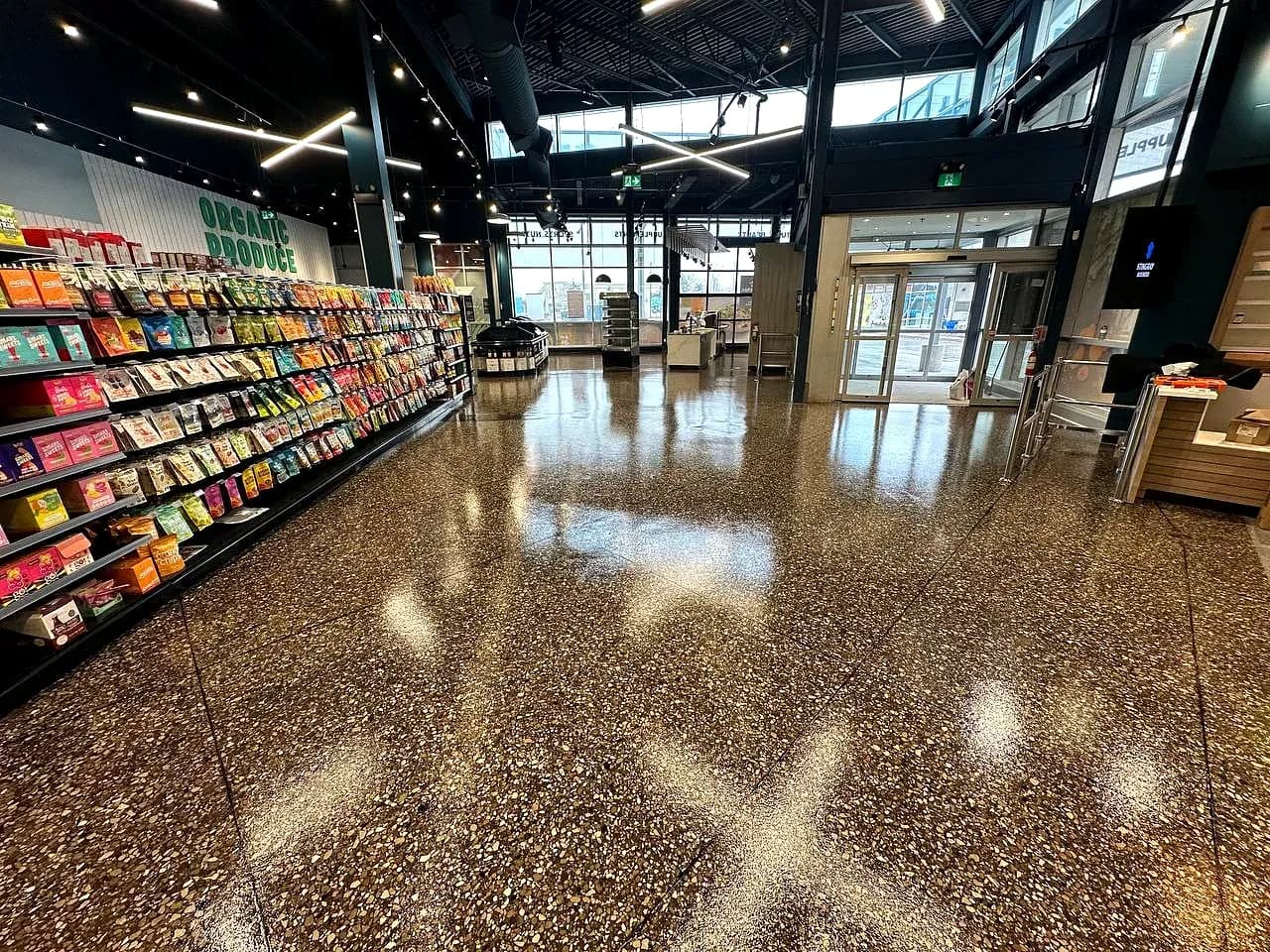 Polished concrete, a real Lunex project
